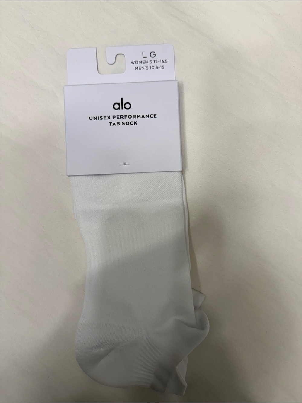 ALO Yoga White Unisex Performance Tab Socks